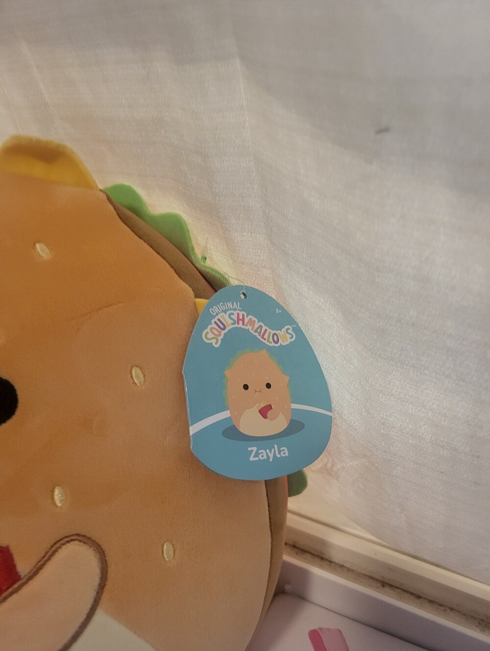 Nwt Squishmallows Tan Burger - Picture 3 of 6